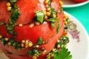 Ароматные пикантные помидорки на закуску(за полчаса)