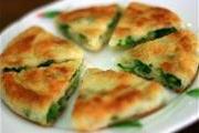 Быстрый пирог с зеленым луком