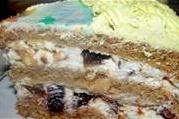 Домашний торт с черносливом и грецкими орехами