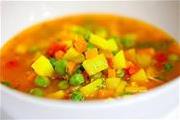 Индийский суп с зеленым горошком