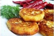 Картофельные котлеты с сыром и укропом