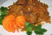 Картошка с капустой и мясом
