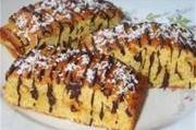 Кокосовые пирожные с шоколадом и повидлом