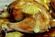 Курица соленая с ананасом