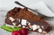 Ленивый шоколадный торт с печеньем