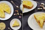 Лимонный рассыпчатый кекс с белым шоколадом и изюмом