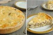 Лоранский пирог с курицей и грибами