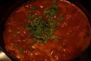 Лёгкий томатный суп с красной фасолью