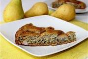 МАКОВЫЙ ПИРОГ С ГРУШАМИ