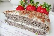Маковый торт со сливочным кремом