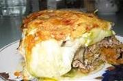 Мясной пирог с кабачками