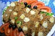 Мясной рулет с перепелиными яйцами