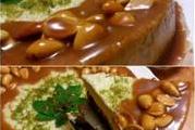 Мятный чизкейк с карамелью
