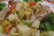 Очень вкусное овощное рагу с курочкой