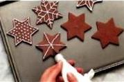 Печенье новогоднее «Снежинки из шоколада»