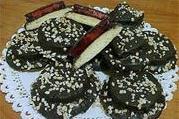 Печенье с желе в шоколаде