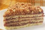 Песочный торт с яблочным повидлом «Лакомка»