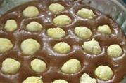 Пляцок с творожными шариками