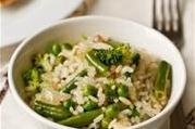 Рис с зелеными овощами
