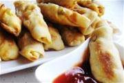 Рулетики с курицей и овощами