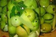 Салат из зеленых помидоров по-татарски