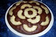 Шоколадно-ликёрный пирог с ананасом
