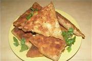 "Слоеные" пирожки с мясом из лаваша