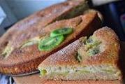 Слоеный фруктовый пирог-кекс с киви