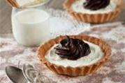 Тарталетки с кремом из Маскарпоне и кофейным ганашом
