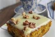 Тыквенные квадраты с белым шоколадом и орехами