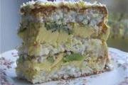 Торт "Кокосовый с киви"