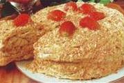 Торт «Наполеон» с клубникой