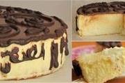 Торт «Птичье молоко» с лимонным вкусом.
