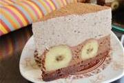 Торт с банановым и шоколадным муссом