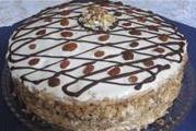 Торт с орехами, маком и изюмом
