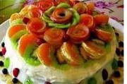 Торт с розами