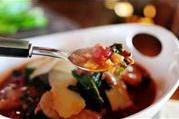 Тосканский фасолевый суп с креветками