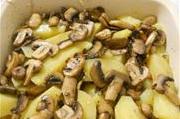 Запеченный картофель с грибами