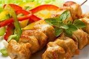 Жареные куриные шашлыки в соусе якитори